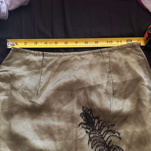 Sue Wong Dresses & Skirts - OBO: Sue Wong Olive Green Beaded Pencil Skirt